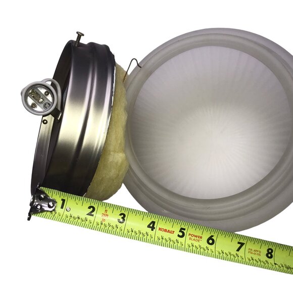 Ceiling Light Fixture Flushmount Flush Mount Round Circular GLobe Lamp Metal 6" - Picture 2 of 10